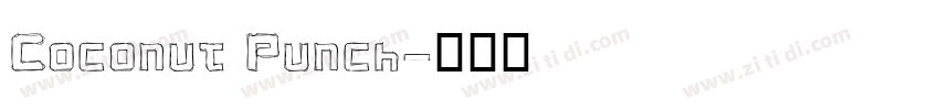 Coconut Punch字体转换